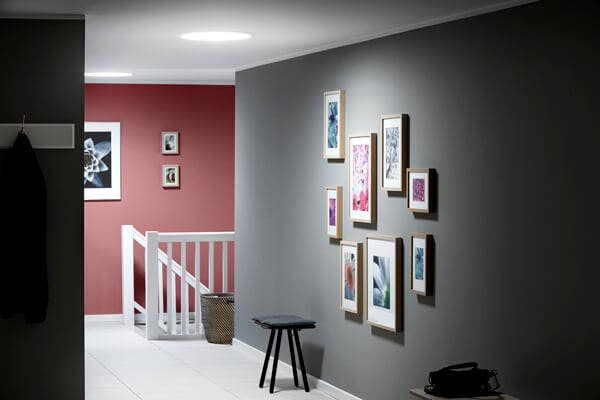 sun tunnel in hallway